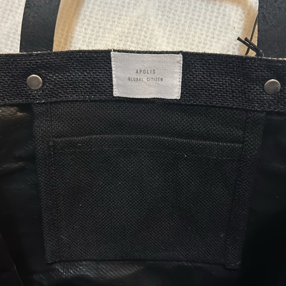 Black and Tan Lunch Tote - Picture 7 of 7